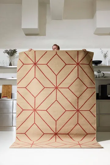 Ayur tæppe - Beige-Rust, 320x230 cm - Chhatwal & Jonsson