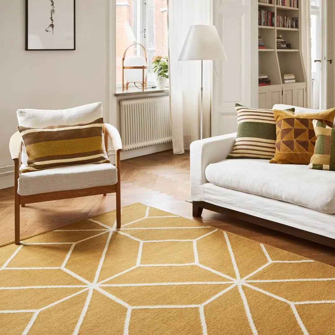 Ayur tæppe, Masala Yellow-Off White, 320x230 cm Chhatwal & Jonsson