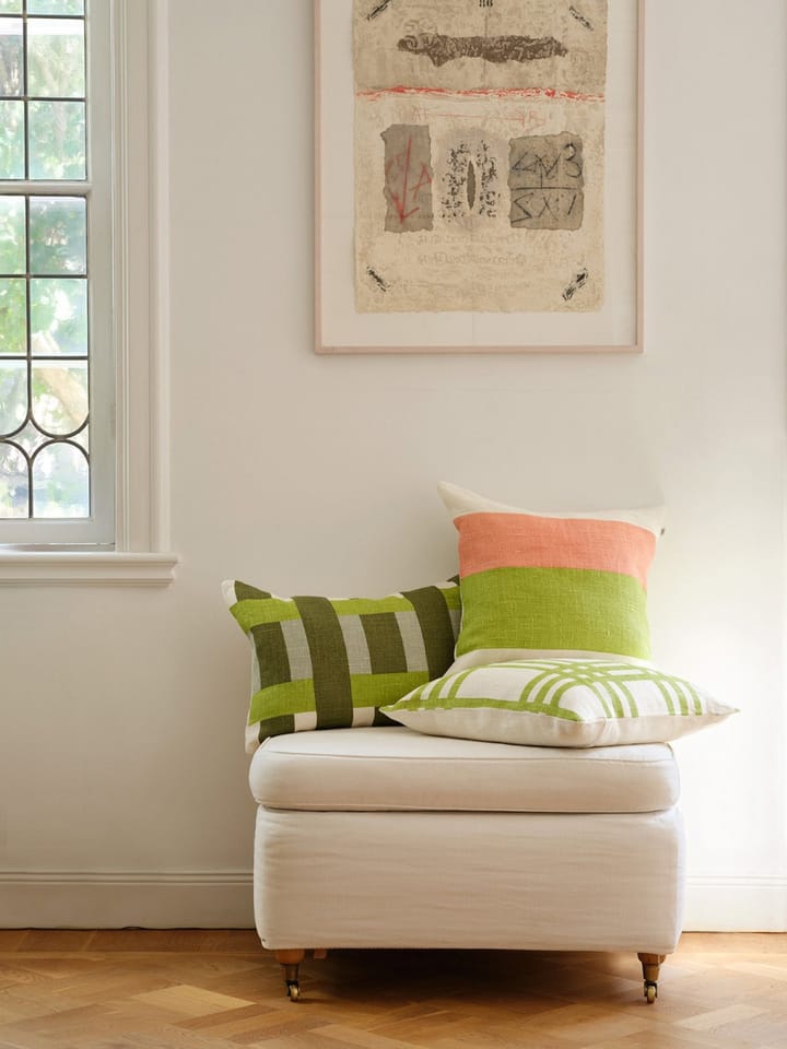 Benaras pudebetræk 40x60 cm, Cactus green-lime-aqua Chhatwal & Jonsson