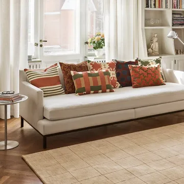 Benaras pudebetræk - Apricot Orange-Khaki-Cactus Green, 40x60 cm - Chhatwal & Jonsson