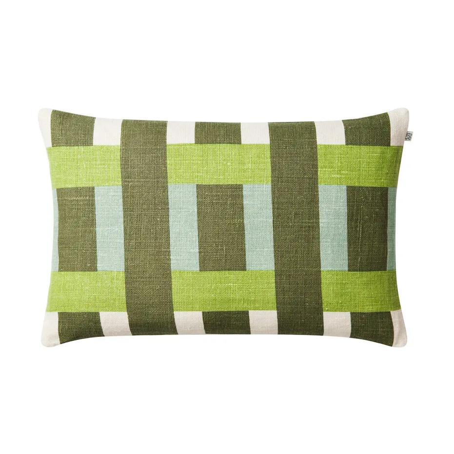 Benaras pudebetræk, Cactus green-lime-aqua, 40x60 cm Chhatwal & Jonsson