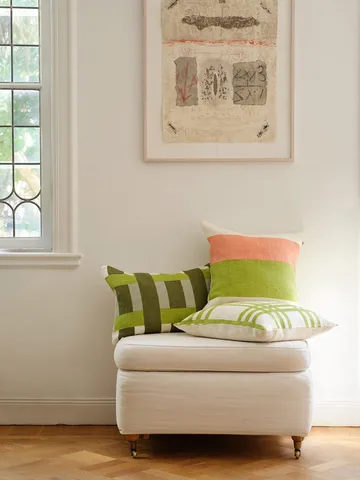 Benaras pudebetræk - Cactus green-lime-aqua, 40x60 cm - Chhatwal & Jonsson