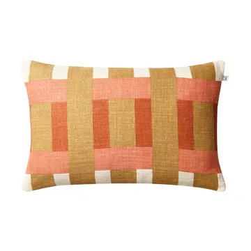 Benaras pudebetræk - Khaki-rose-apricot orange, 40x60 cm - Chhatwal & Jonsson