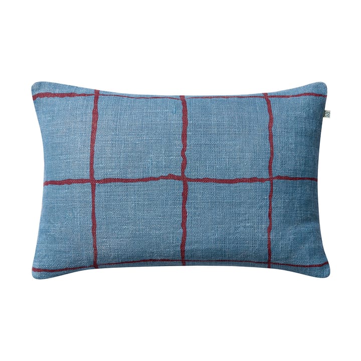 Chakra pudebetræk 40x60 cm - Dusty blue-ruby - Chhatwal & Jonsson
