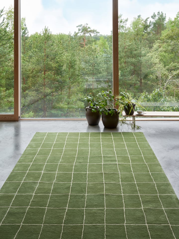 Chakra tæppe, Cactus green-khaki, 180x270 cm Chhatwal & Jonsson
