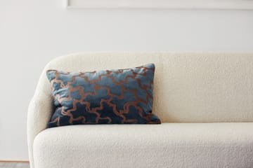 Chand pudebetræk 40x60 cm - Sea blue/Cognac - Chhatwal & Jonsson