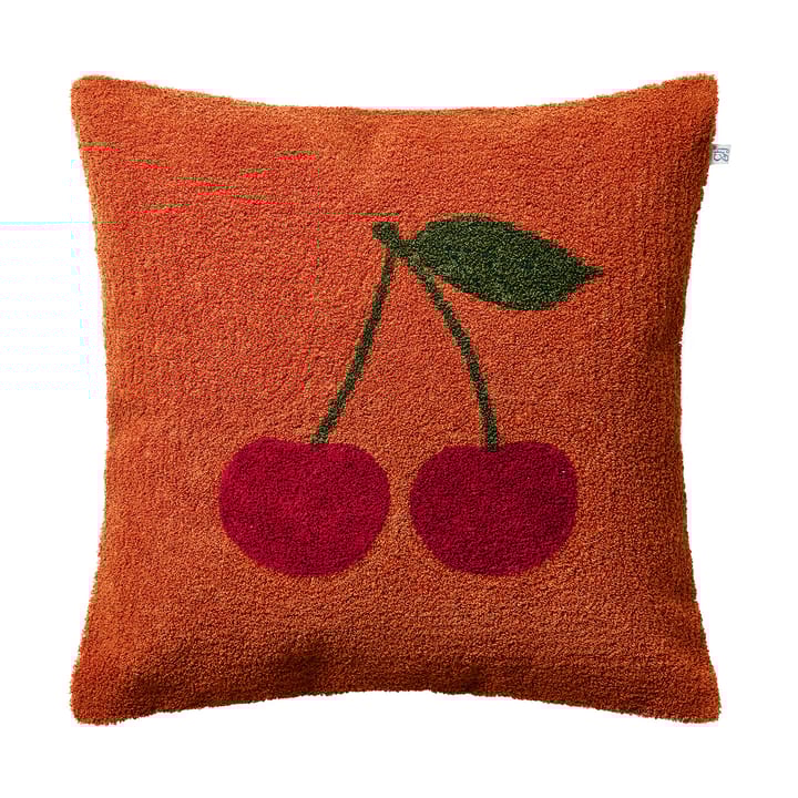 Cherry pudebetræk 50x50 cm, Apricot orange-rød-grøn Chhatwal & Jonsson