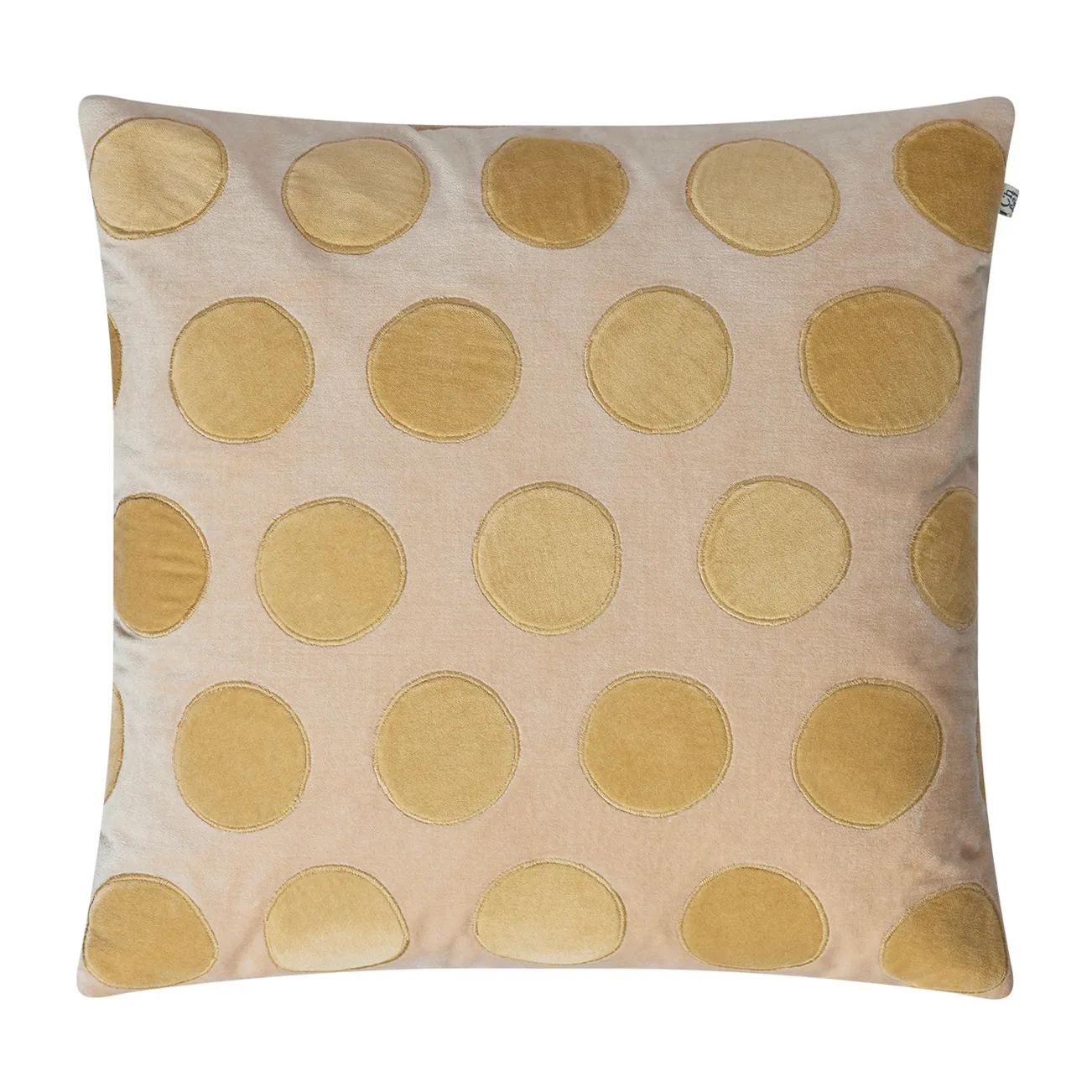 Circle pudebetræk 50x50 cm, Beige/Spicy yellow Chhatwal & Jonsson