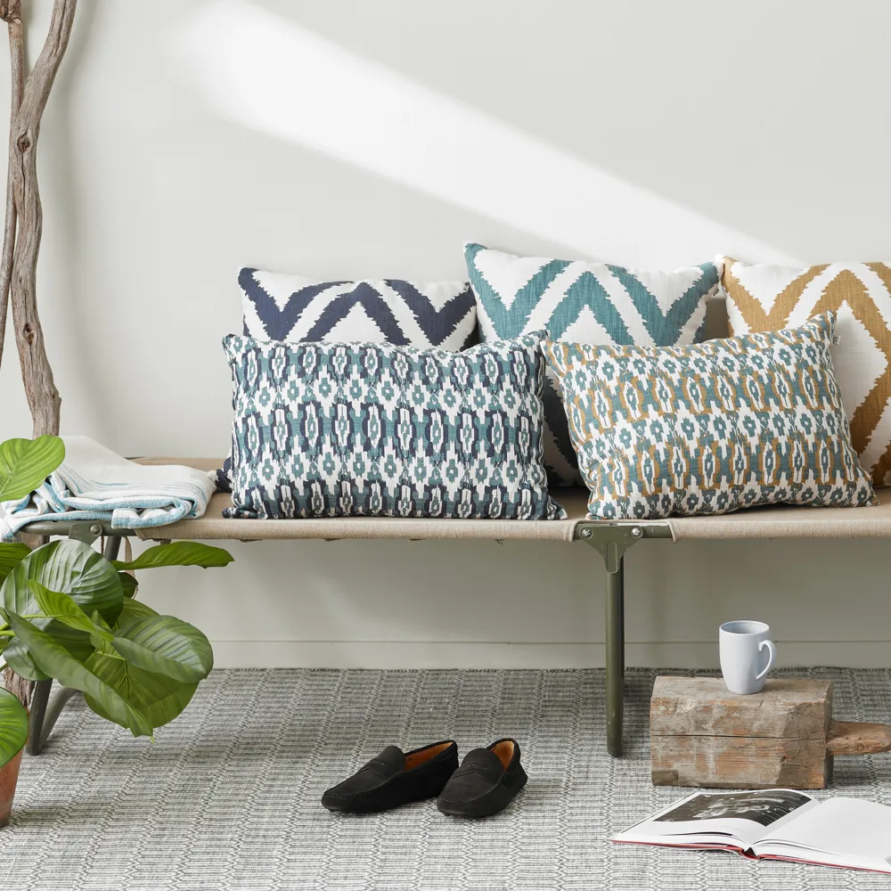 Diamond pude, blue/offwhite Chhatwal & Jonsson