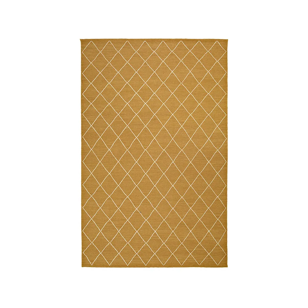 Diamond tæppe, Masala yellow/offwhite, 230x336 cm Chhatwal & Jonsson