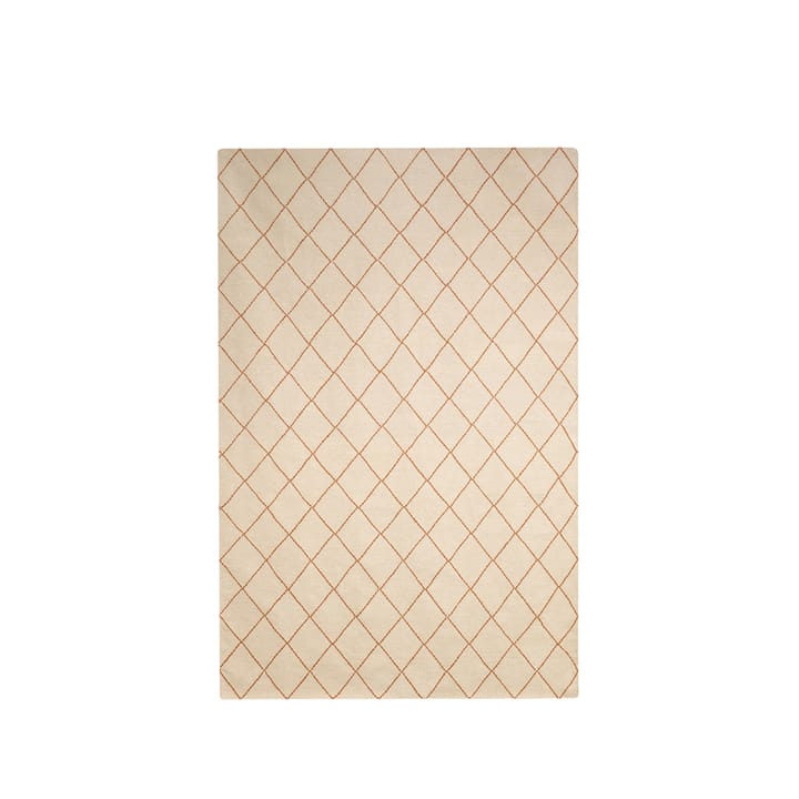 Diamond tæppe - Offwhite/orange, 184x280 cm - Chhatwal & Jonsson