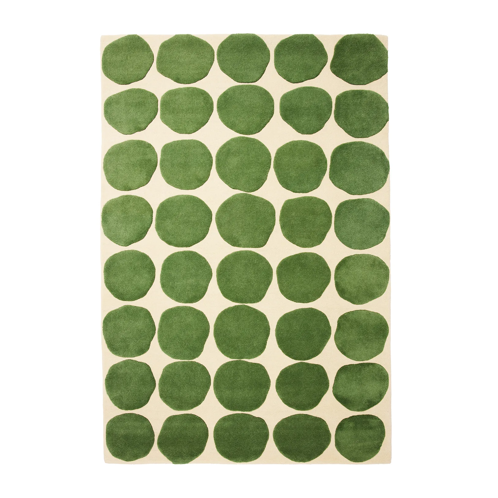 Dots tæppe, Khaki/Cactus green 230x320 cm Chhatwal & Jonsson