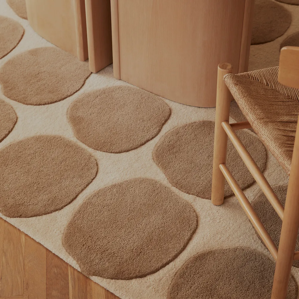 Dots tæppe, light khaki/light beige, 180x270 cm Chhatwal & Jonsson