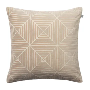 Embroidered Kulgam pudebetræk 50x50 cm - Tan/Offwhite - Chhatwal & Jonsson