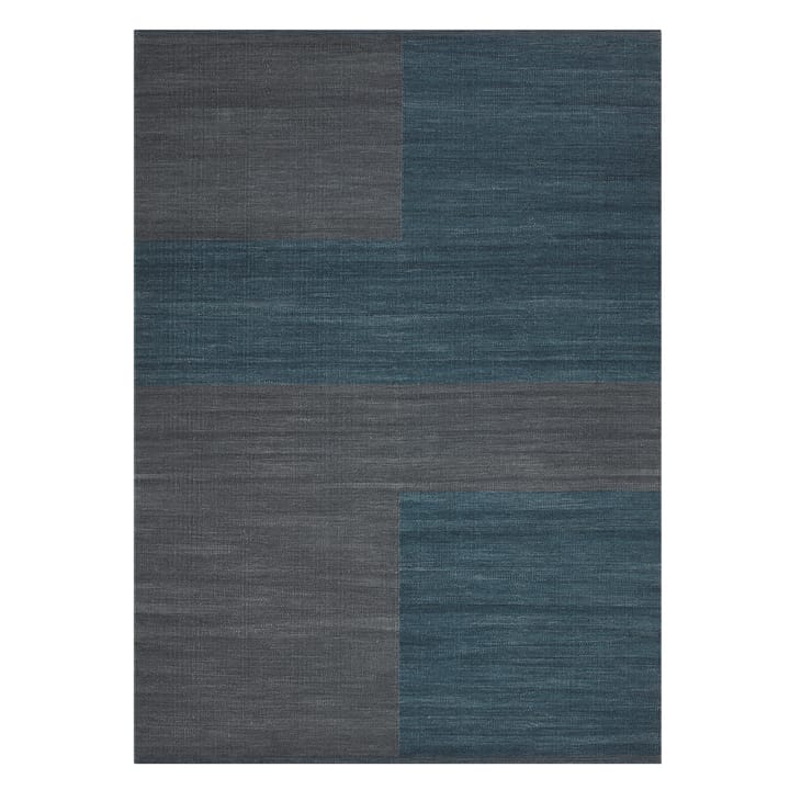 Ganga uldtæppe 200x300 cm - Greyish blue/Dark blue - Chhatwal & Jonsson