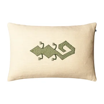 Gecko pudebetræk 60x40 cm - Light beige/Cactus green - Chhatwal & Jonsson