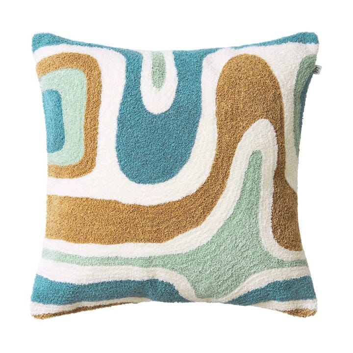 Godavari pudebetræk 50x50 cm - Heaven blue-aqua-sand-offwhite - Chhatwal & Jonsson