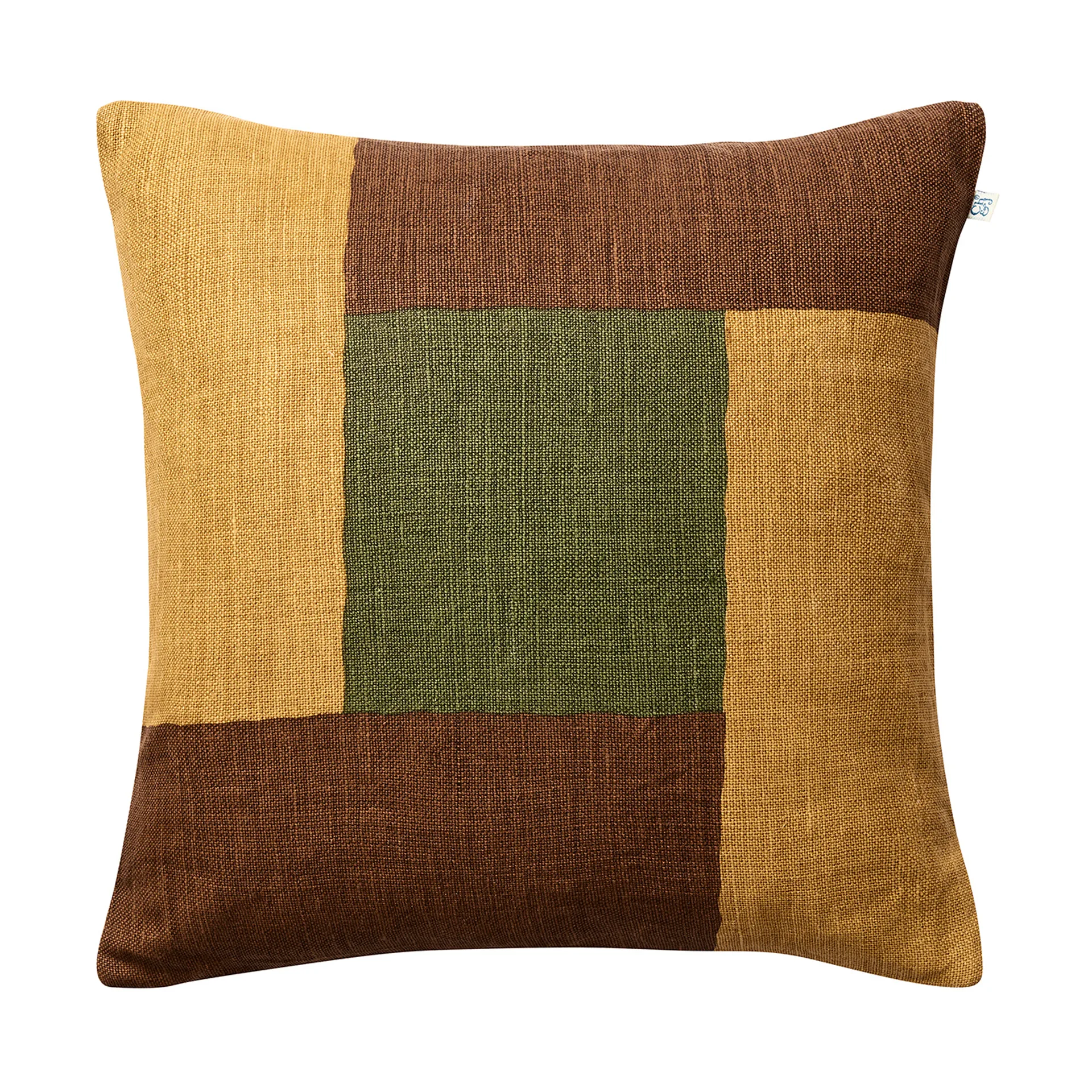 Halo pudebetræk 50x50 cm, Taupe/Spicy Yellow/Cactus Green Chhatwal & Jonsson