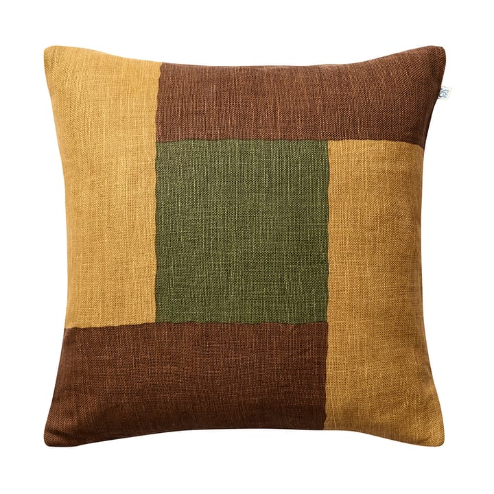 Halo pudebetræk 50x50 cm - Taupe/Spicy Yellow/Cactus Green - Chhatwal & Jonsson