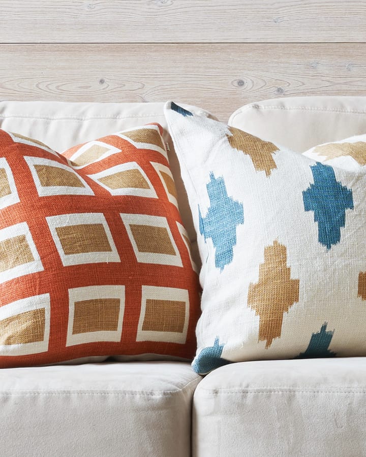 Hira pudebetræk 50x50 cm, Apricot Orange/Khaki Chhatwal & Jonsson