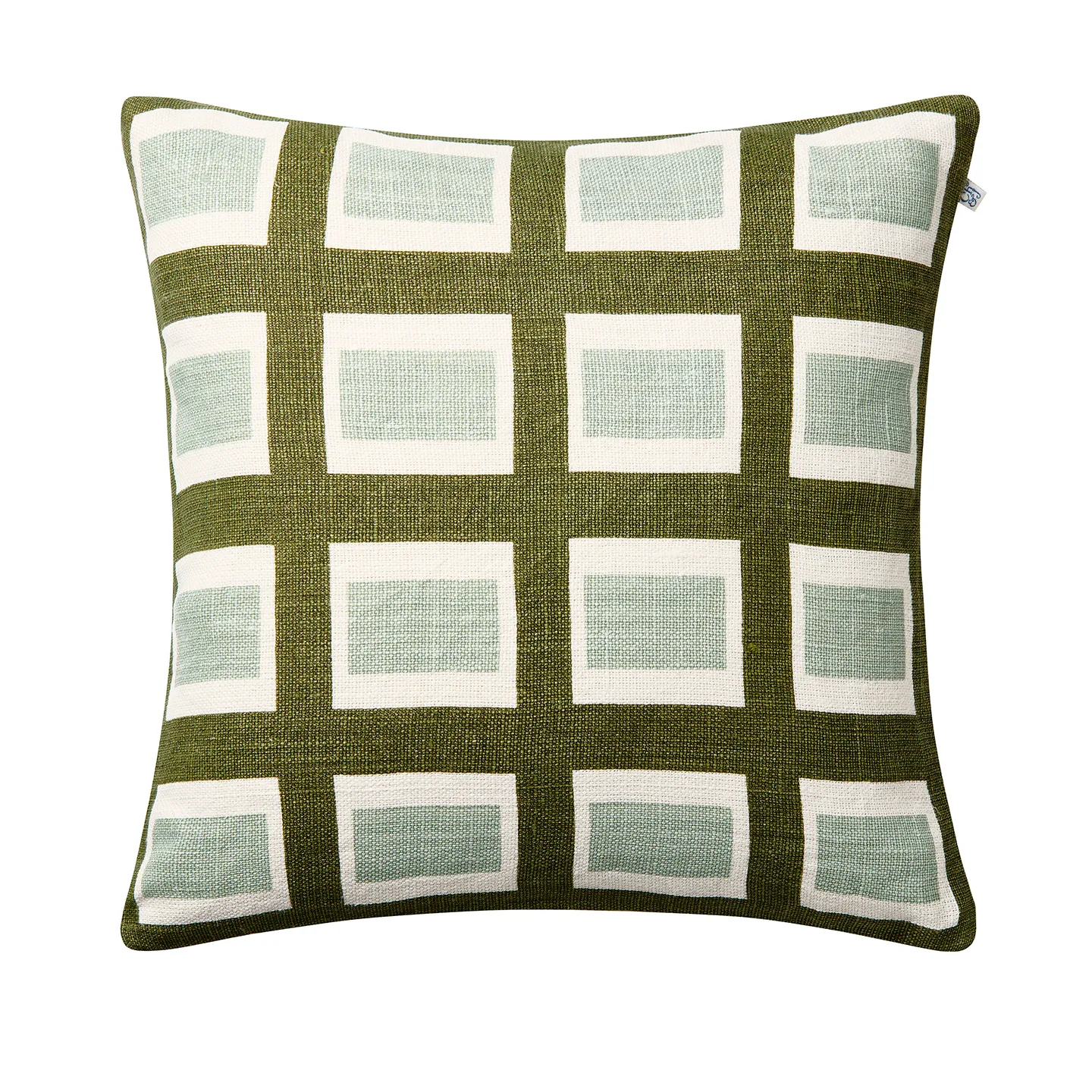 Hira pudebetræk 50x50 cm, Cactus Green/Aqua Chhatwal & Jonsson
