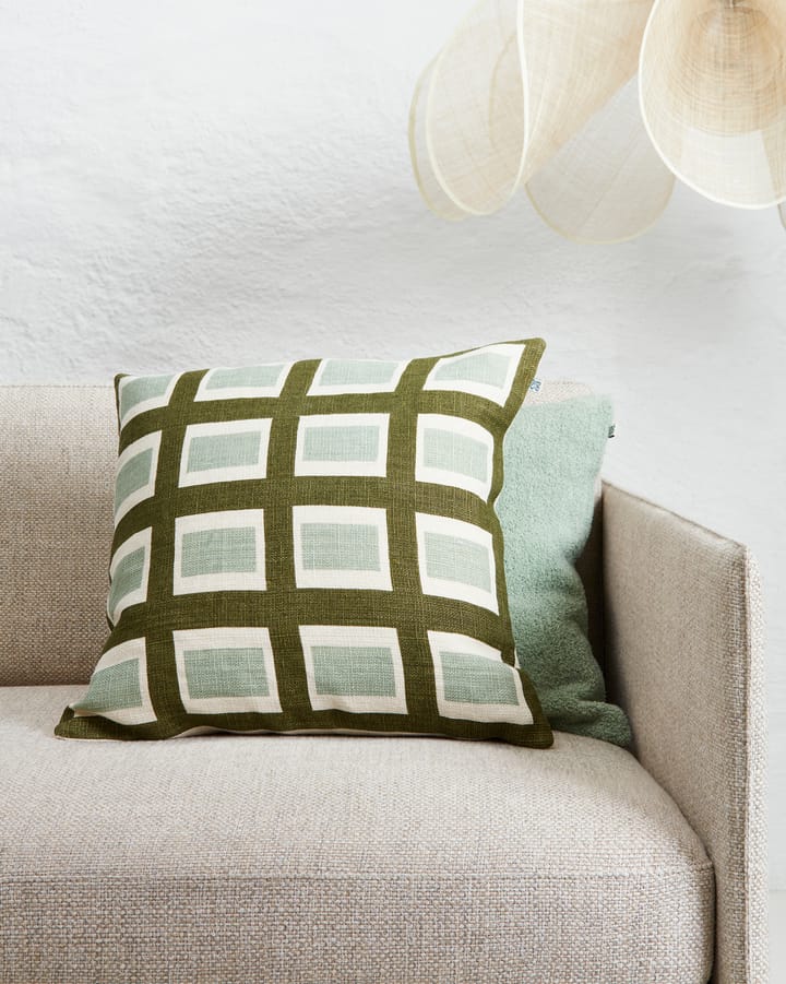 Hira pudebetræk 50x50 cm, Cactus Green/Aqua Chhatwal & Jonsson