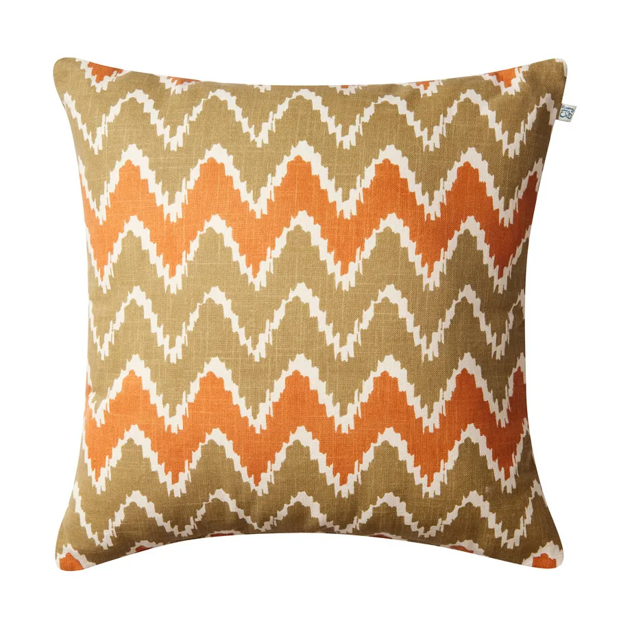 Ikat Bangalore udendørspude 50x50 cm, Beige-apricot orange Chhatwal & Jonsson