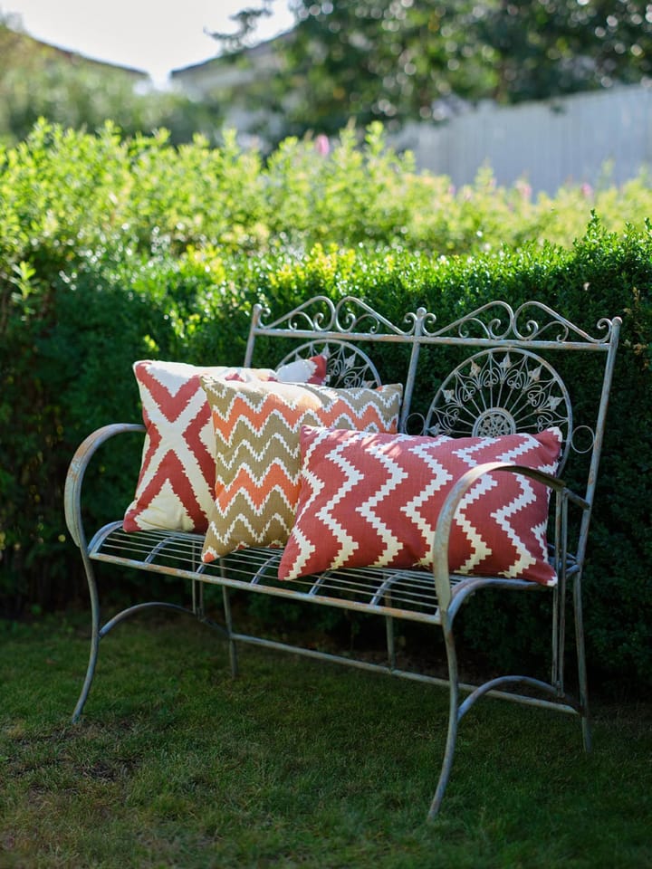 Ikat Bangalore udendørspude 50x50 cm, Beige-apricot orange Chhatwal & Jonsson