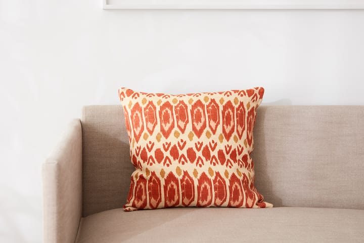 Ikat Bombay pudebetræk 50x50 cm, Apricot orange/Rose/Yellow Chhatwal & Jonsson
