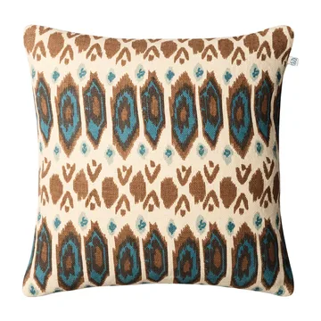 Ikat Bombay pudebetræk 50x50 cm - Taupe/Heaven blue/Aqua - Chhatwal & Jonsson