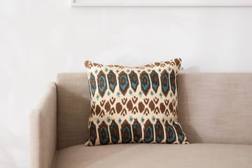 Ikat Bombay pudebetræk 50x50 cm - Taupe/Heaven blue/Aqua - Chhatwal & Jonsson