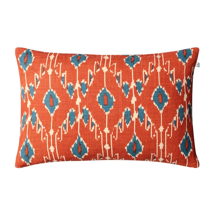 Ikat Goa pudebetræk 60x40 cm - Apricot orange/Heaven blue - Chhatwal & Jonsson