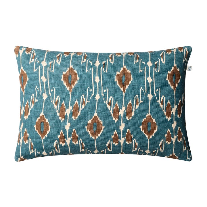 Ikat Goa pudebetræk 60x40 cm - Heaven blue/Taupe - Chhatwal & Jonsson