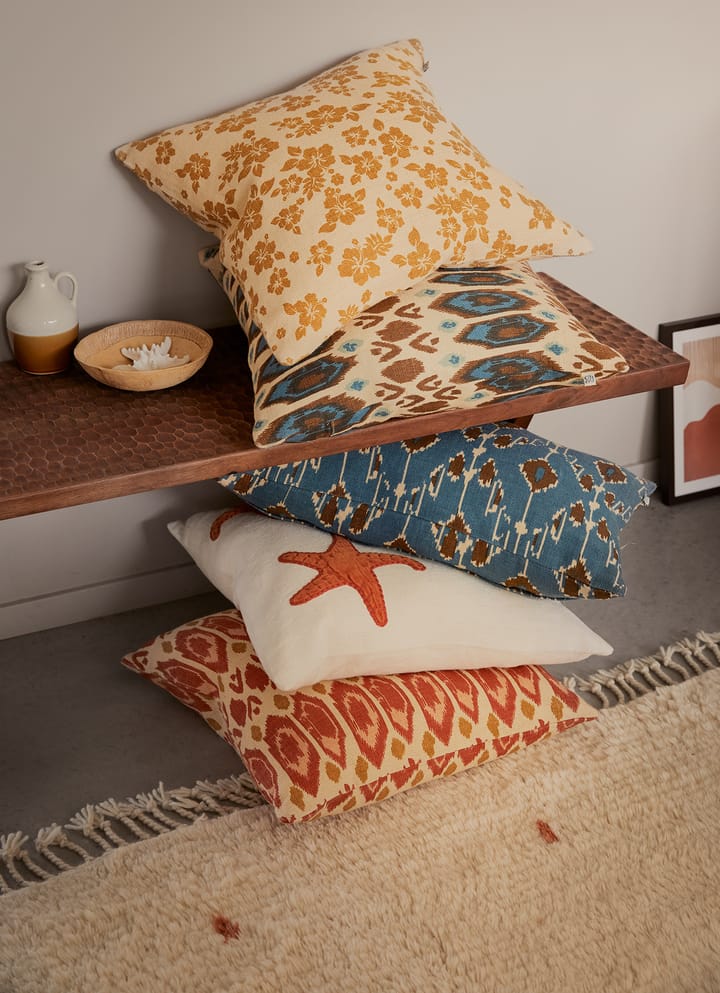 Ikat Goa pudebetræk 60x40 cm, Heaven blue/Taupe Chhatwal & Jonsson