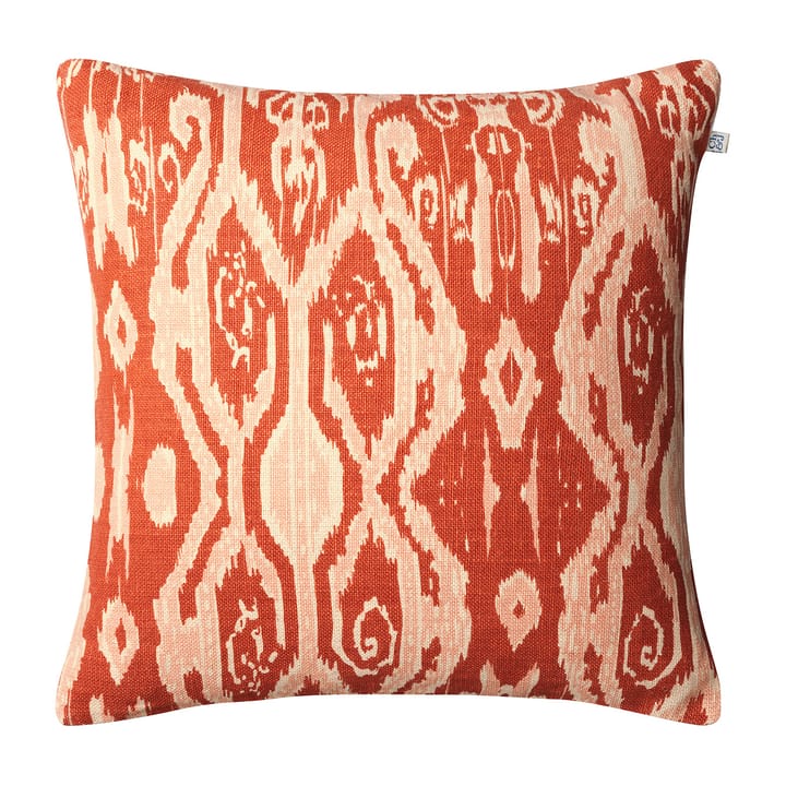 Ikat Madras pudebetræk 50x50 cm - Apricot orange/Rose - Chhatwal & Jonsson