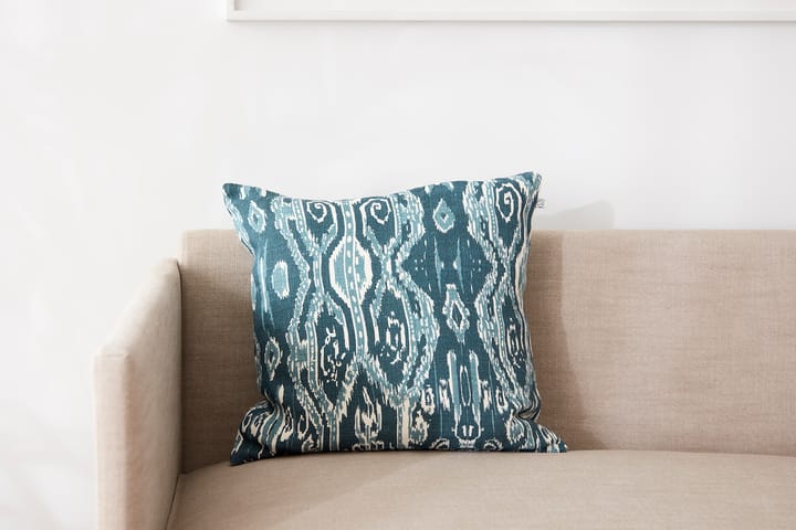 Ikat Madras pudebetræk 50x50 cm, Palace blue/Heaven blue Chhatwal & Jonsson