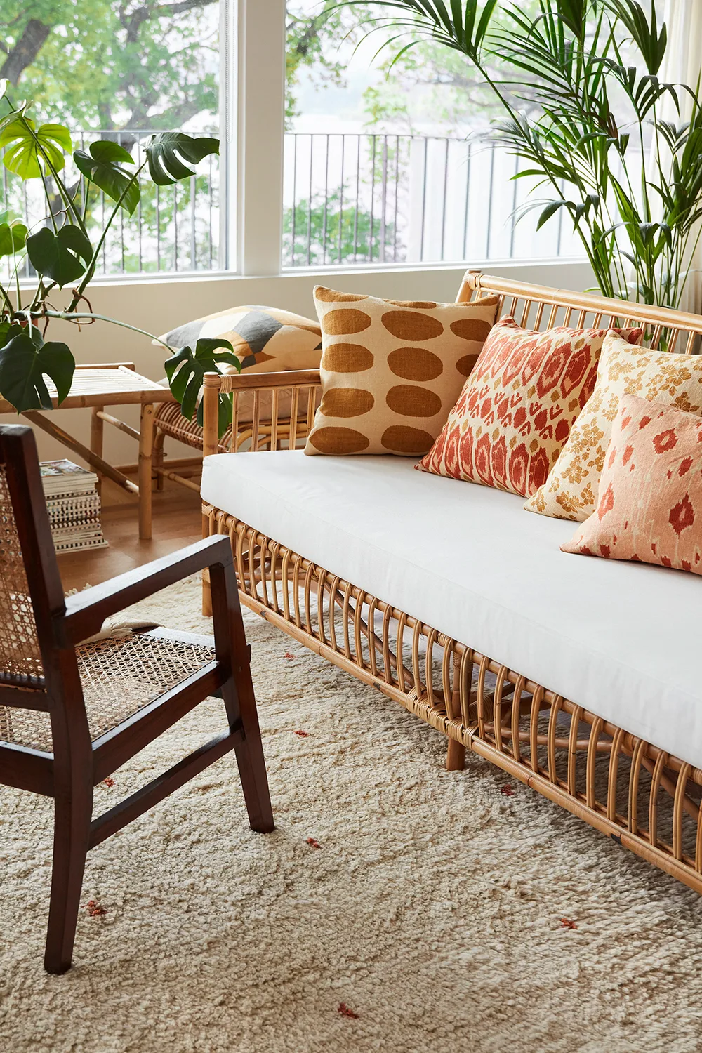 Indu pudebetræk 50x50 cm, Light beige/Spicy yellow Chhatwal & Jonsson