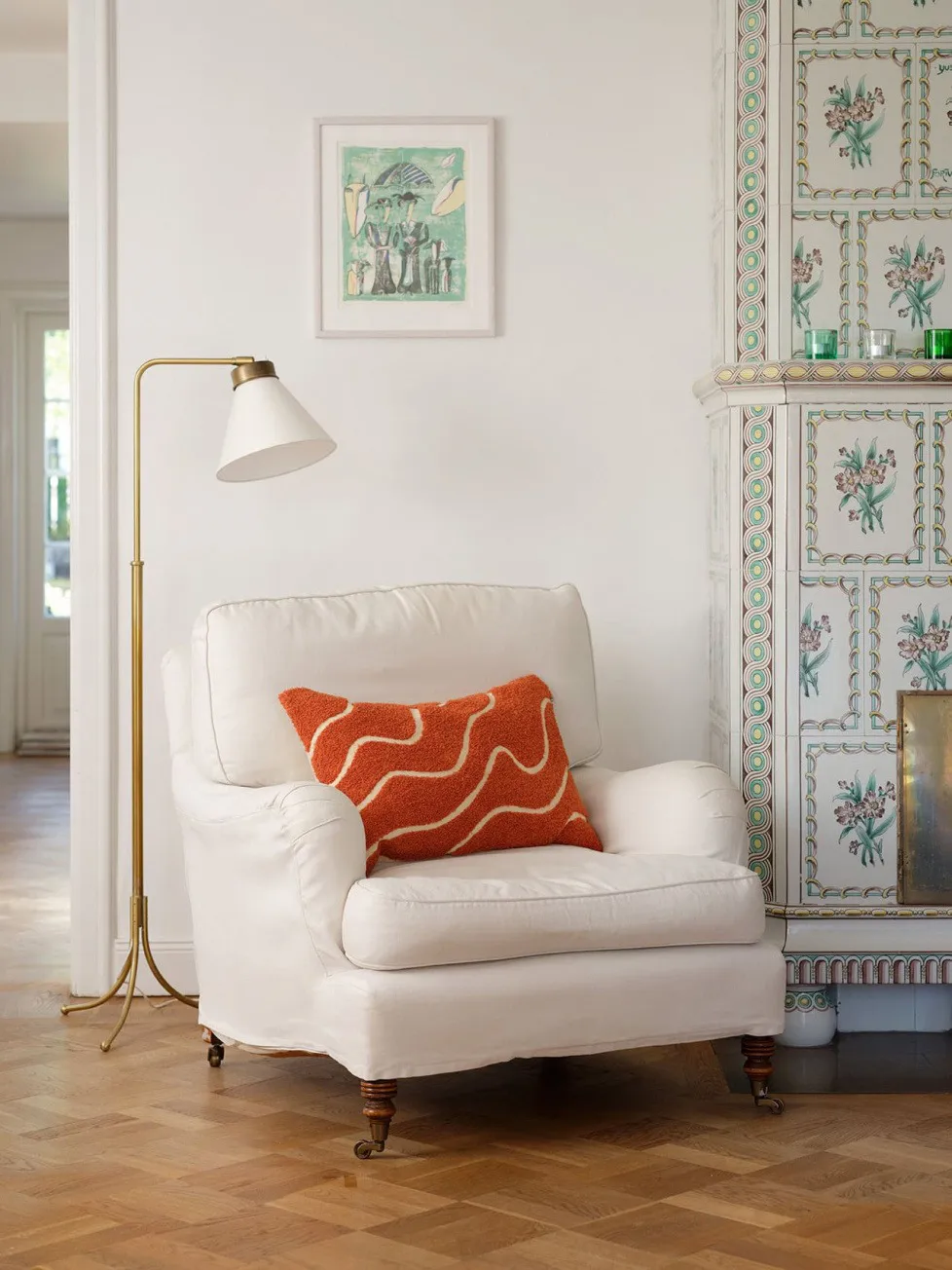 Kashi pudebetræk 40x60 cm, Apricot orange Chhatwal & Jonsson