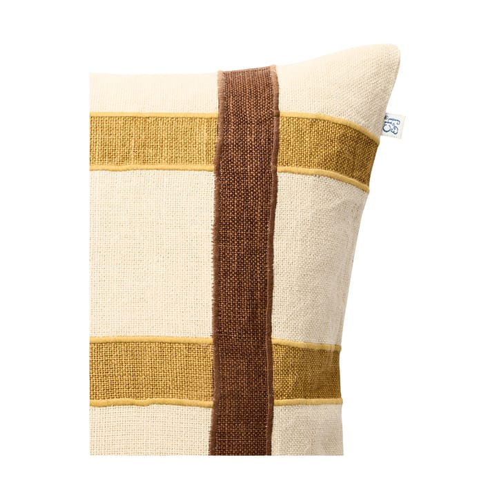 Kiran pudebetræk 50x50 cm, Spicy Yellow/Taupe Chhatwal & Jonsson