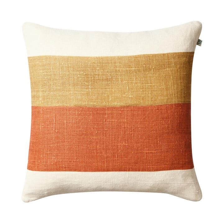 Kumar pudebetræk 50x50 cm - Khaki-apricot orange - Chhatwal & Jonsson
