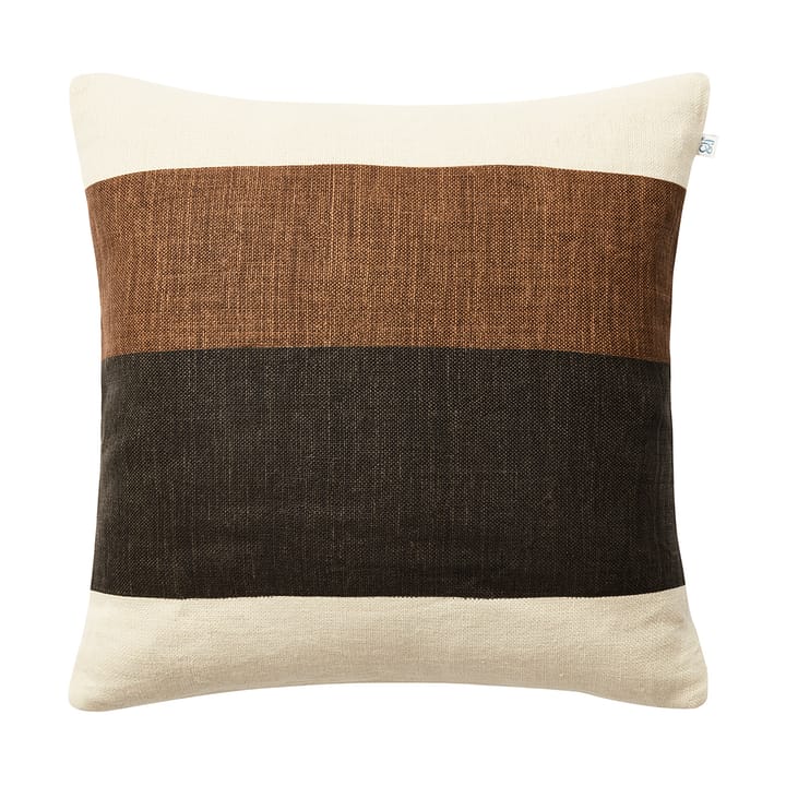 Kumar pudebetræk 50x50 cm - Taupe/Dark Brown - Chhatwal & Jonsson