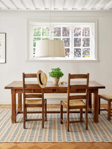 Ladakh uldtæppe - Off white-l. beige-heaven blue, 230x320 cm - Chhatwal & Jonsson