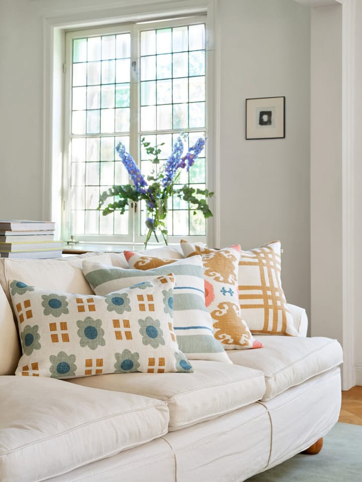 Lalit pudebetræk 40x60 cm, Heaven blue-khaki-aqua Chhatwal & Jonsson