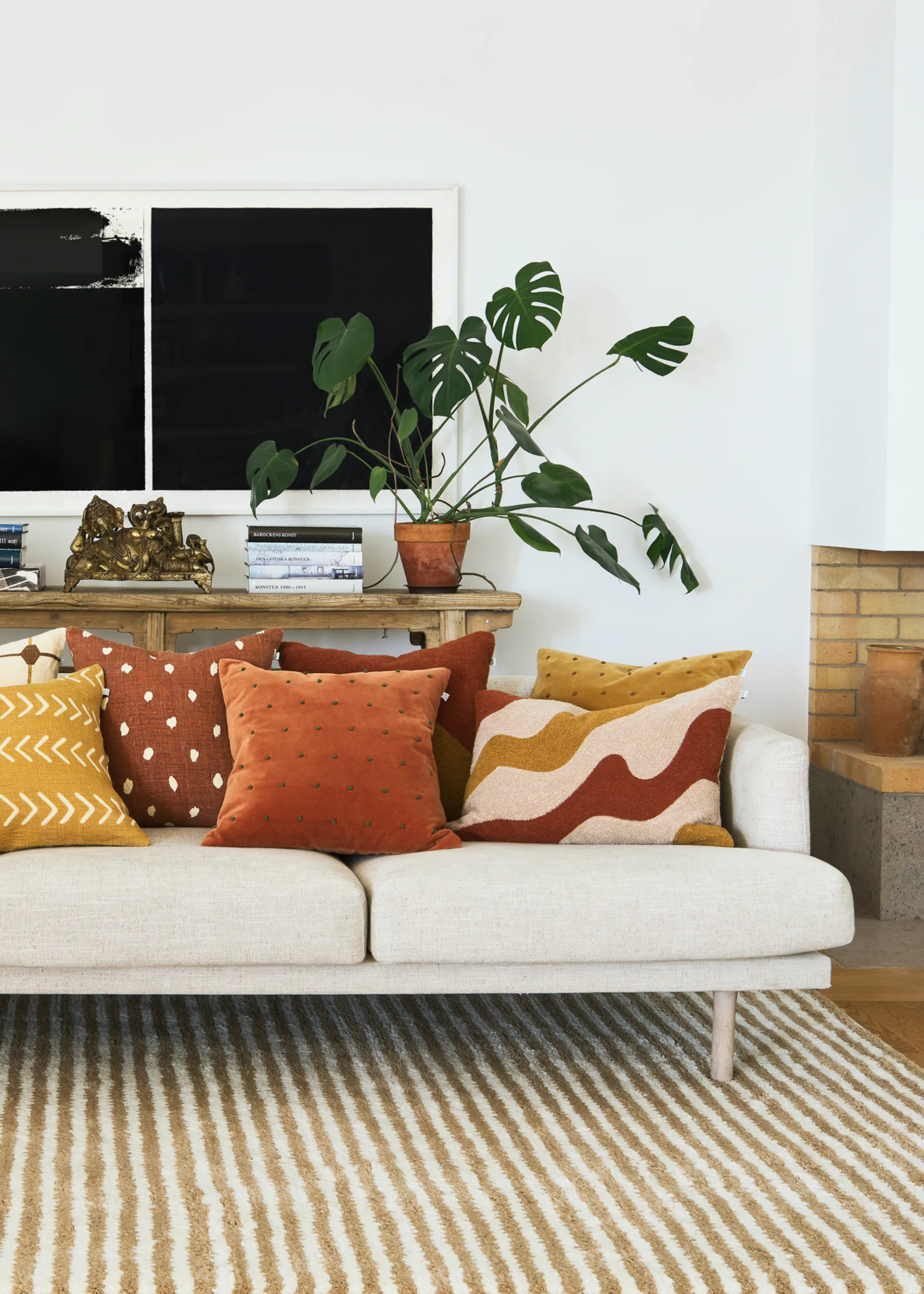 Lodi pudebetræk 40x60 cm, Terracotta/Tan/Masala yellow Chhatwal & Jonsson