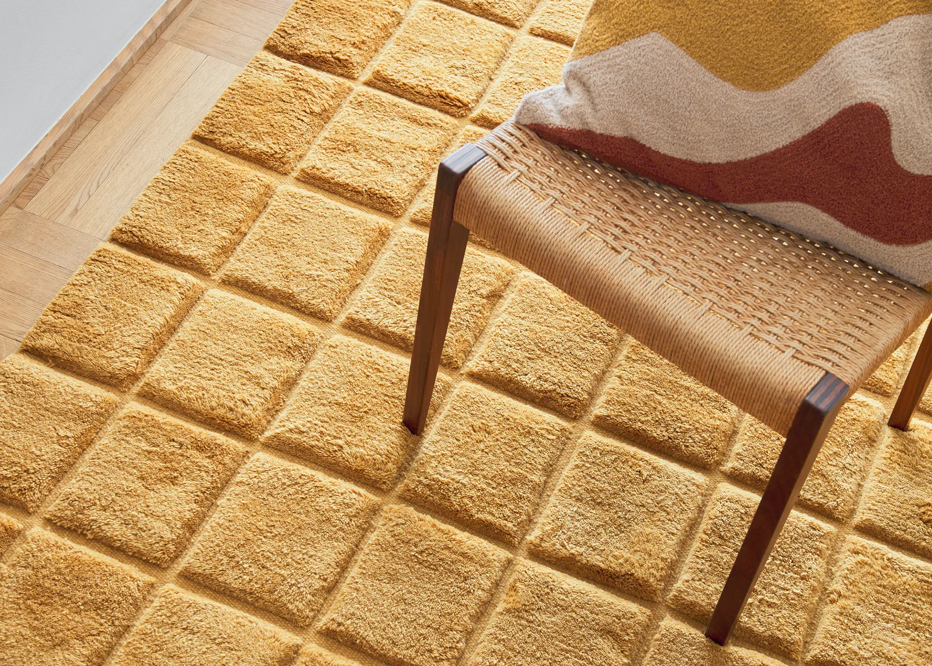 Loha gulvtæppe 213x296 cm, Masala yellow Chhatwal & Jonsson