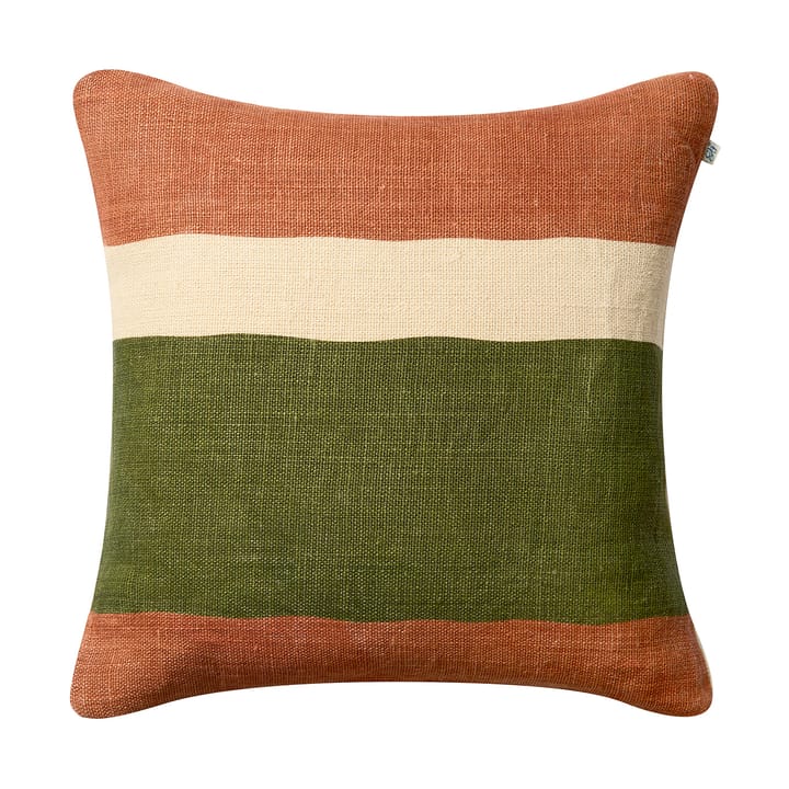 Manali pudebetræk 50x50 cm - Apricot orange-cactus green - Chhatwal & Jonsson