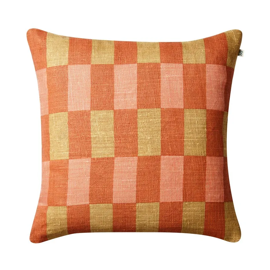 Marari pudebetræk, Apricot orange-khaki-rose, 50x50 cm Chhatwal & Jonsson