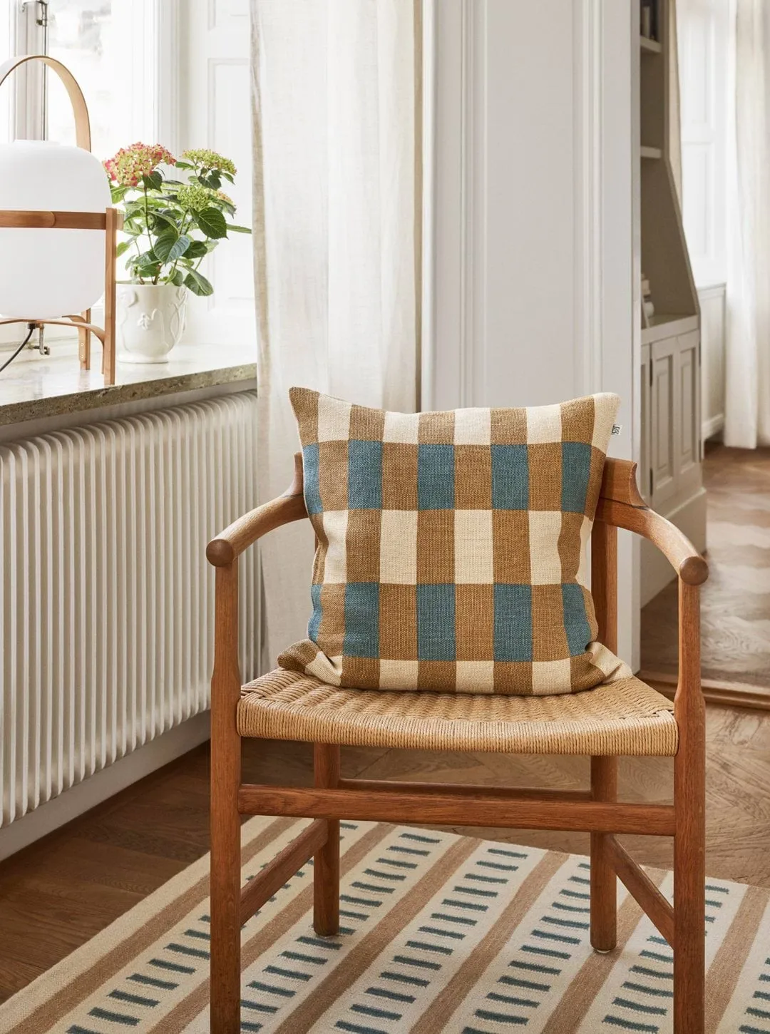 Marari pudebetræk, Khaki-Heaven Blue, 50x50 cm Chhatwal & Jonsson