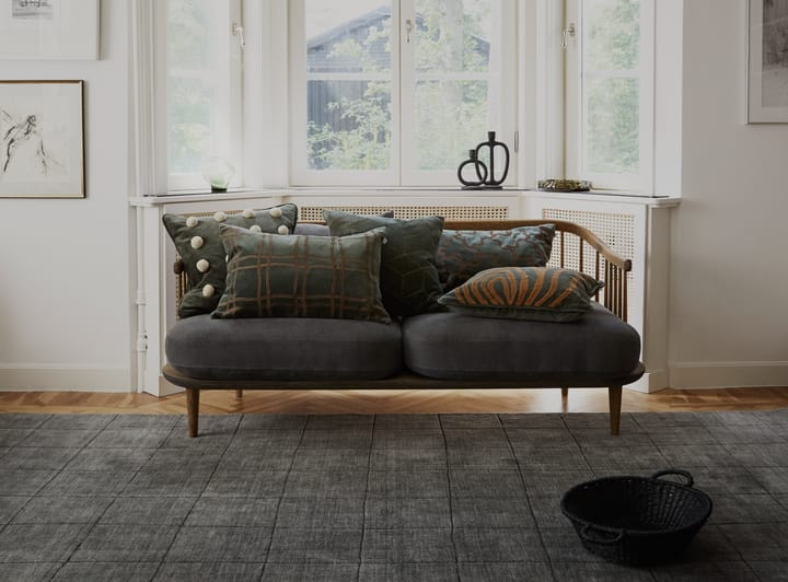 Mita pudebetræk 50x50 cm, Forest green/Cognac Chhatwal & Jonsson