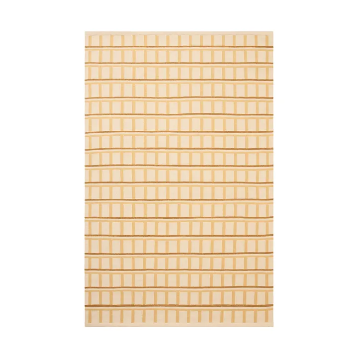Mysore uldtæppe - Off White-Masala Yellow-Yellow, 230x320 cm - Chhatwal & Jonsson